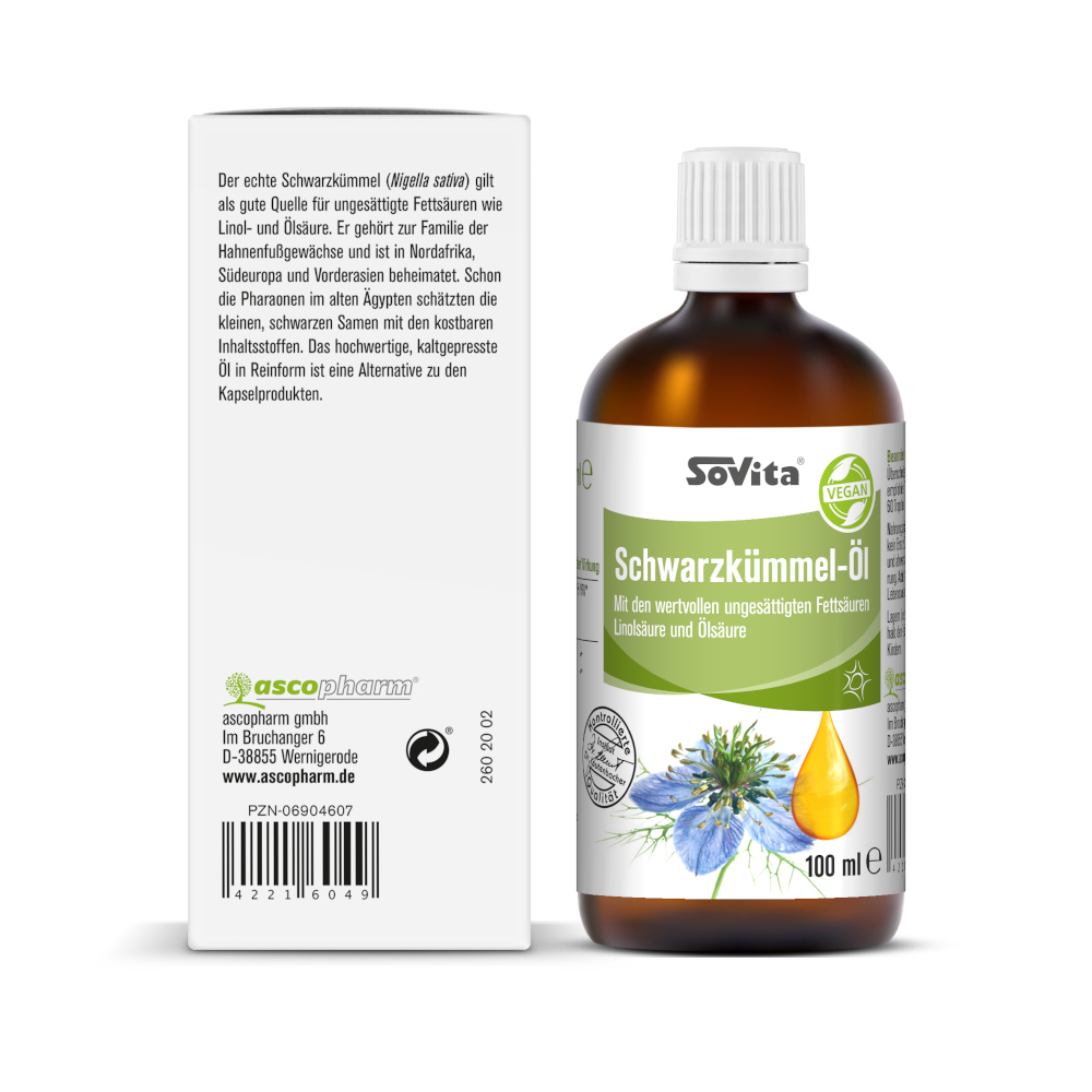 sovita Schwarzkümmelöl 100 ml Öl