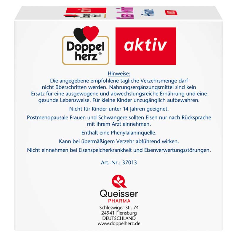 Doppelherz aktiv Eisen-Femin + Folsäure 60 St Pellets
