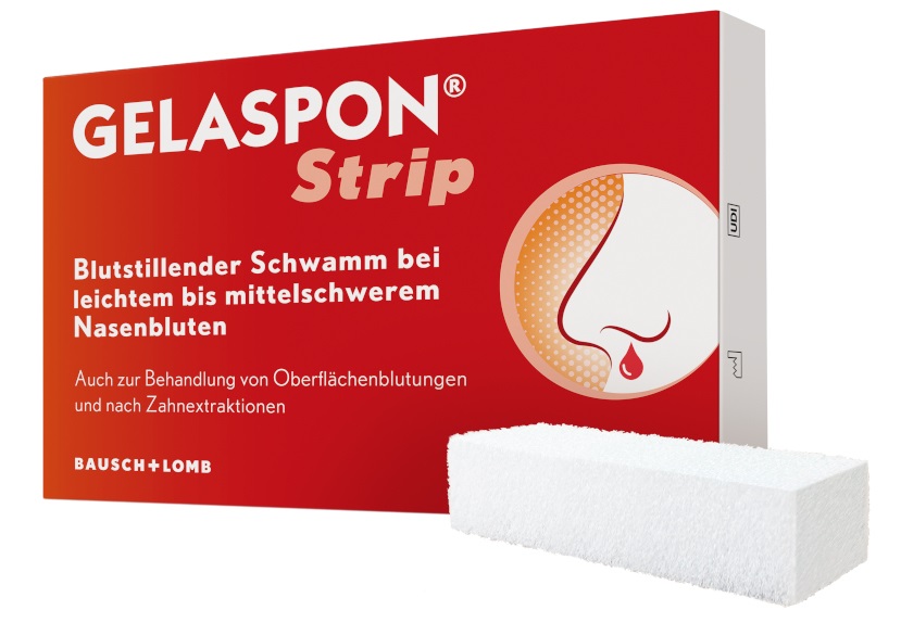 Gelaspon Strip zur Blutstillung und Wundversorgung 4 St Streifen