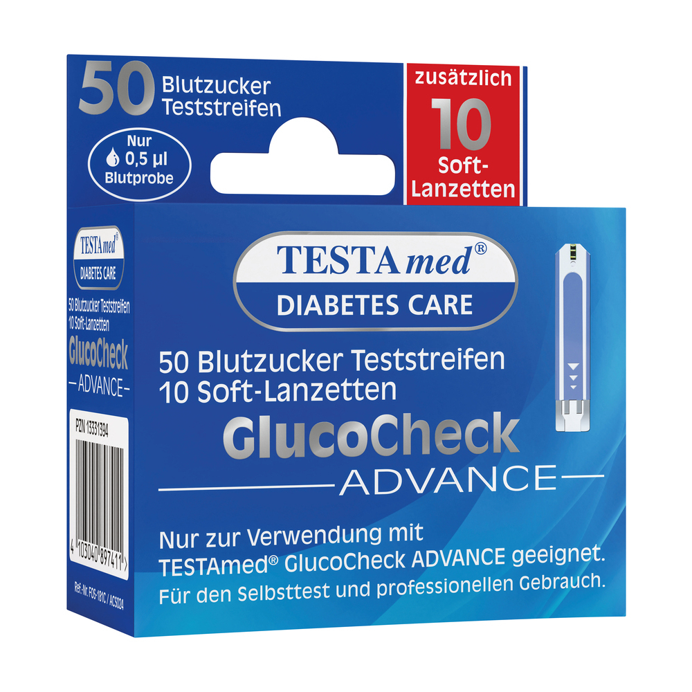 TESTAmed Glucocheck ADVANCE  1 Packung Kombipackung