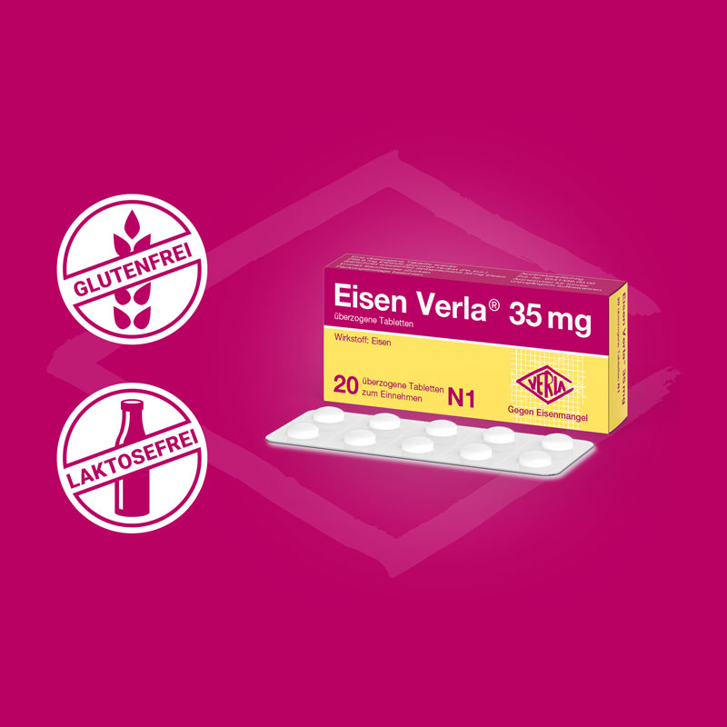 Eisen Verla 35mg 20 St Überzogene Tabletten