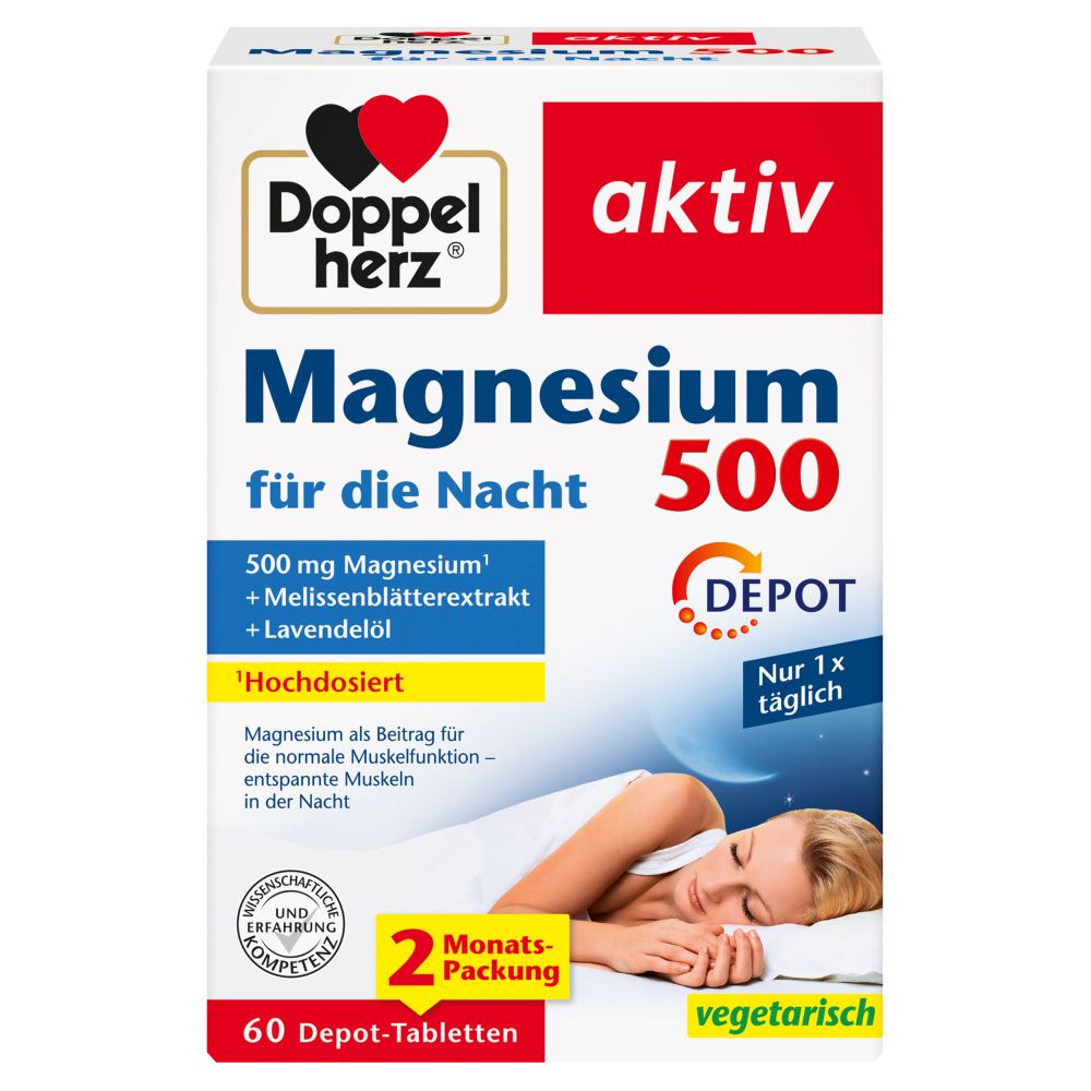 Doppelherz aktiv Magnesium 500 für die Nacht 60 St Tabletten