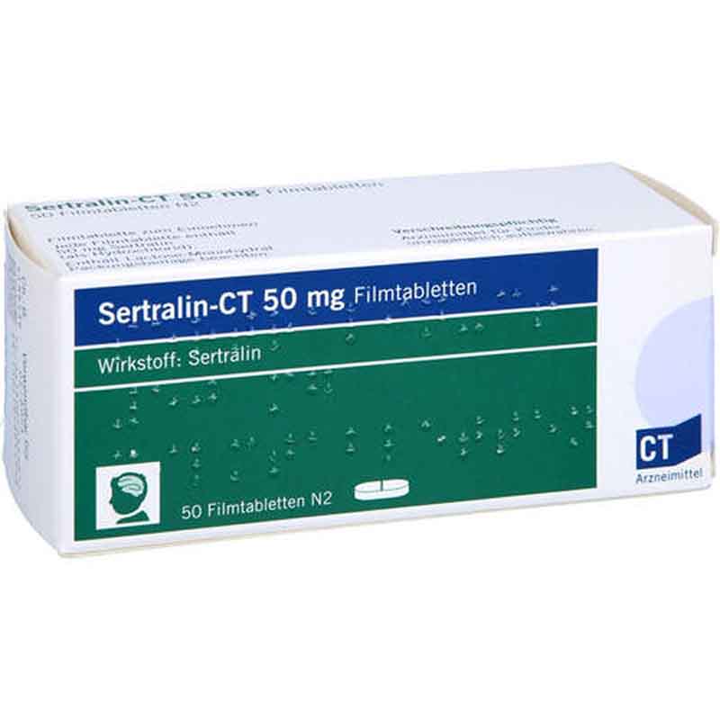 Sertralin-CT 50mg 50 St Filmtabletten