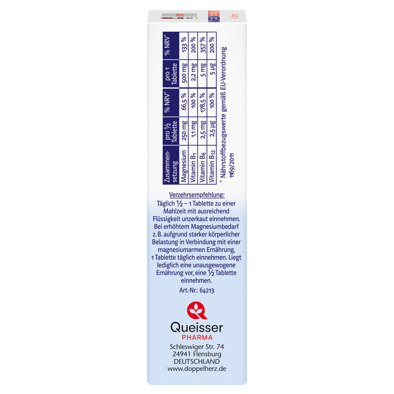 Doppelherz system MAGNESIUM 500 DEPOT + B-Vitamine 30 St Tabletten