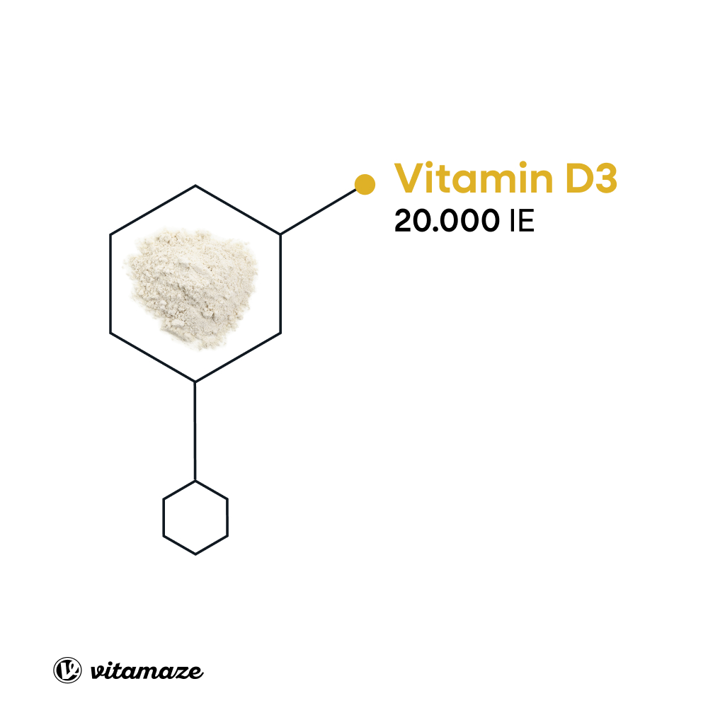 vitamaze VITAMIN D3 20.000 I.E. Depot hochdosiert 180 St Tabletten