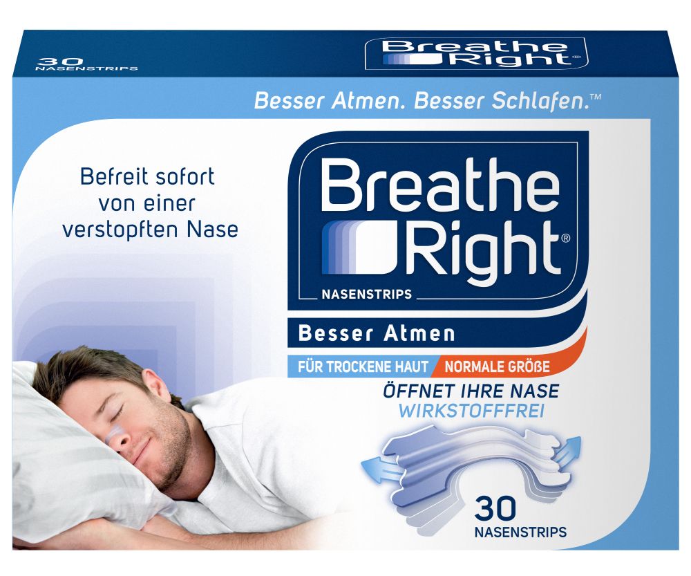 Besser Atmen Breathe Right Nasenstrips Transparent Normal 30 St Pflaster