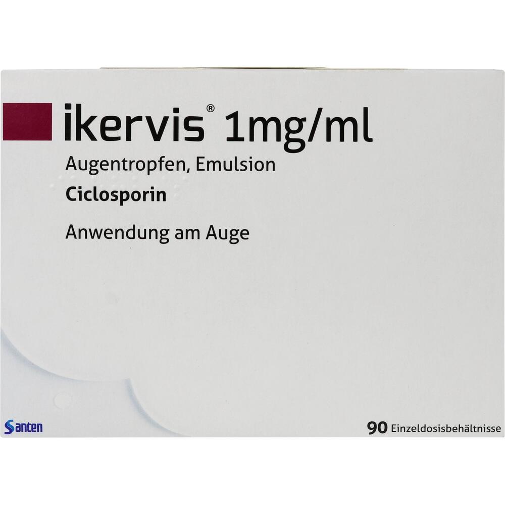 IKERVIS 1 mg/ml Augentropfen Emuls.Einzeldosispip. 90X0.3 ml Einzeldosispipetten