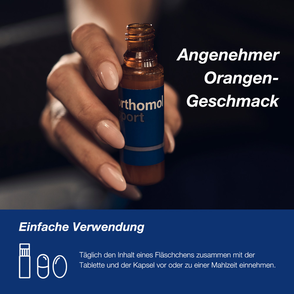 orthomol sport - Mikronährstoffe mit Magnesium, Vitamin D und B12 - Trinkampullen/Tabletten/Kapseln