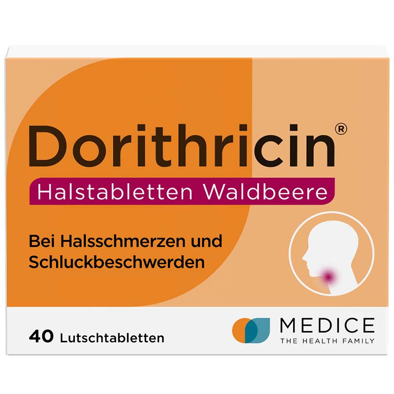 Dorithricin Waldbeere Lutschtabletten bei Halsschmerzen  40 St Lutschtabletten