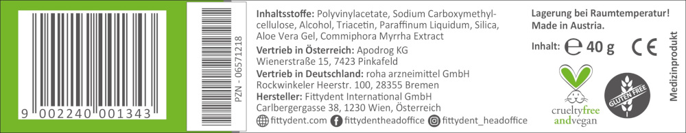 FITTYDENT sensitive Haftcreme 40 g Creme