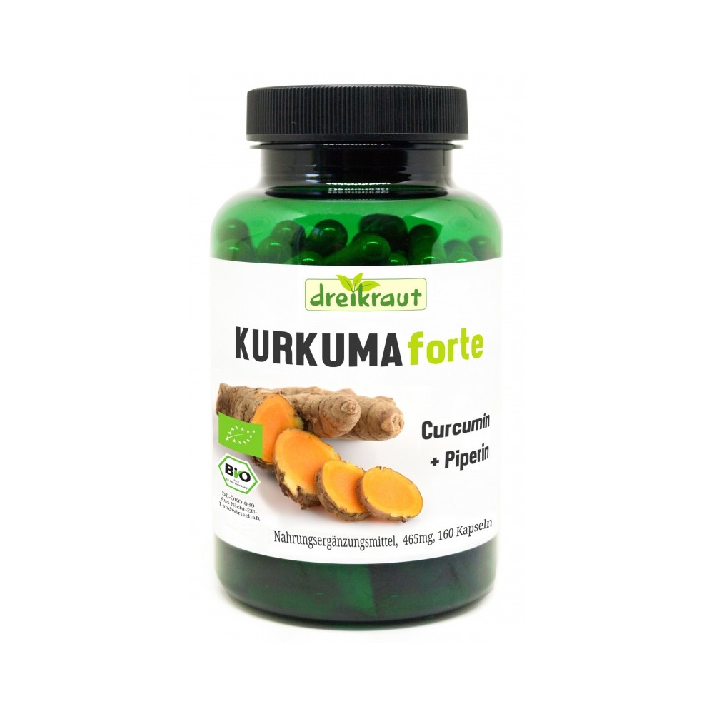 Kurkuma Forte Curcumin+Piperin Kapseln 160 St Kapseln
