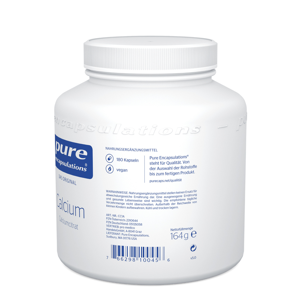 pure encapsulations Calcium Calciumcitrat 180 St Kapseln