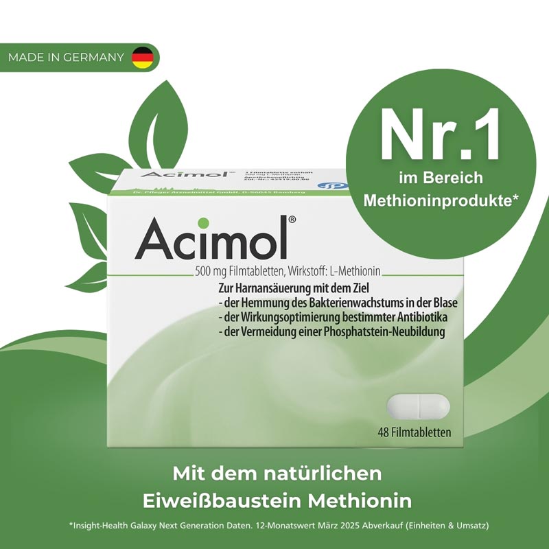Acimol 500mg mit pH-Teststreifen 96 St Filmtabletten