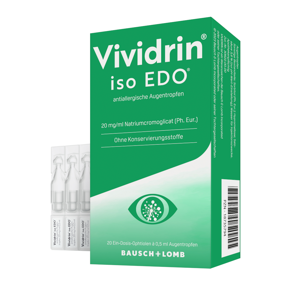 Vividrin iso EDO antiallergische Augentropfen 20X0.5 ml Augentropfen