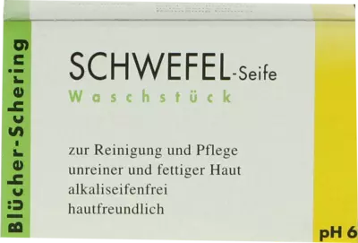 SCHWEFEL SEIFE Blücher Schering 100 g Seife