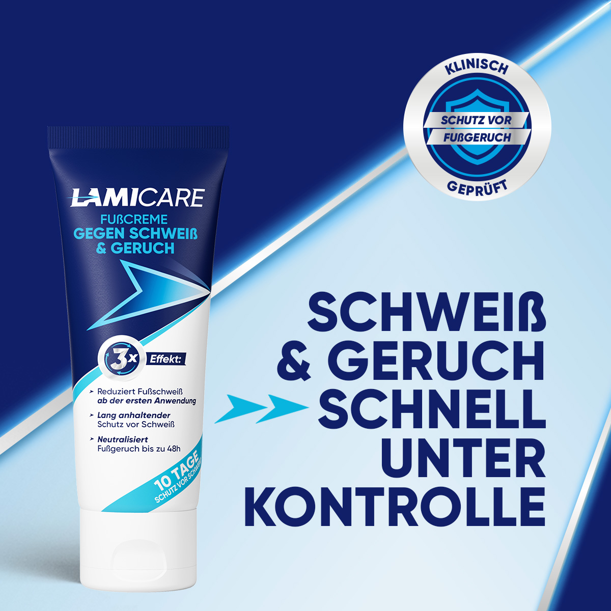 LAMICARE FUßCREME GEGEN SCHWEIß & GERUCH 75 ml Creme