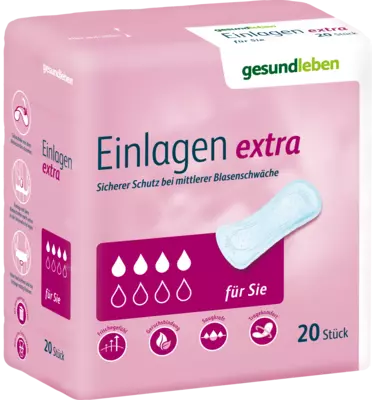 GESUND LEBEN Einlagen extra 20 St