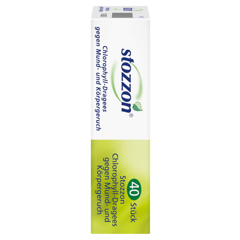 stozzon Chlorophyll-Dragees gegen Mund- und Körpergeruch 40 St Überzogene Tabletten