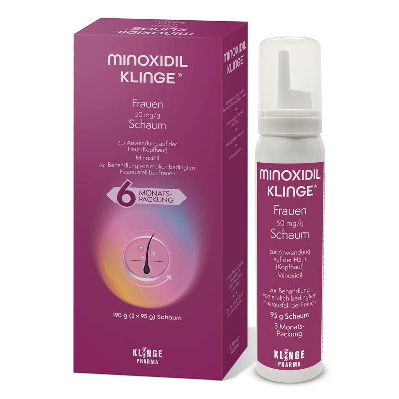 MINOXIDIL KLINGE FRAUEN 50mg/g 190 g Schaum