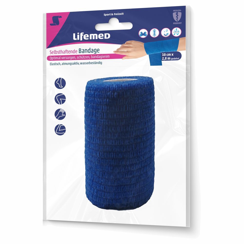 Lifemed Selbsthaftende Bandage 10 cm x 2,8 m 1 St Bandage
