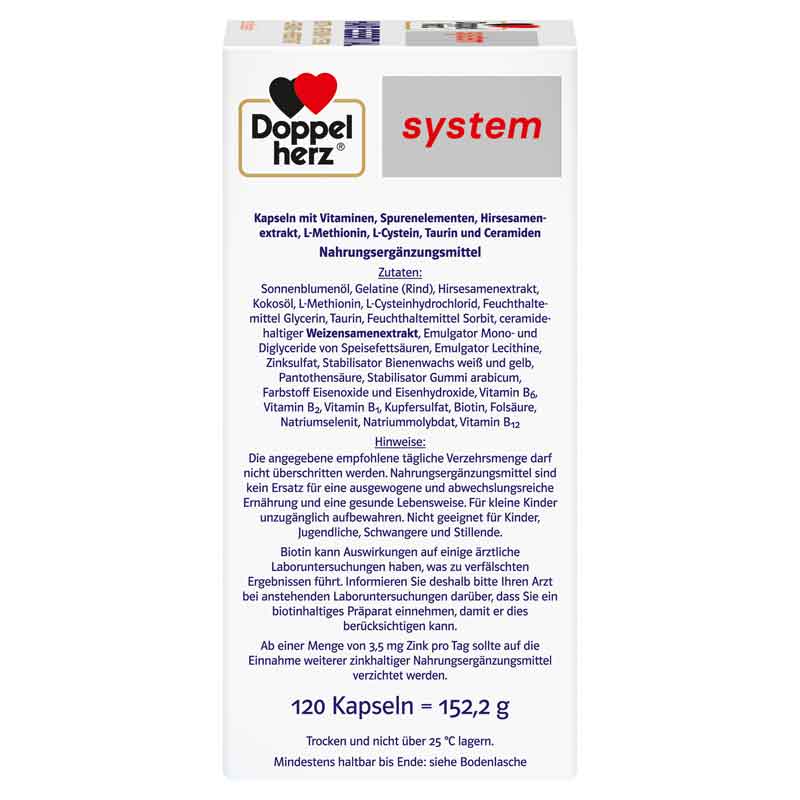 Doppelherz system HAIR ESSENTIAL 120 St Kapseln