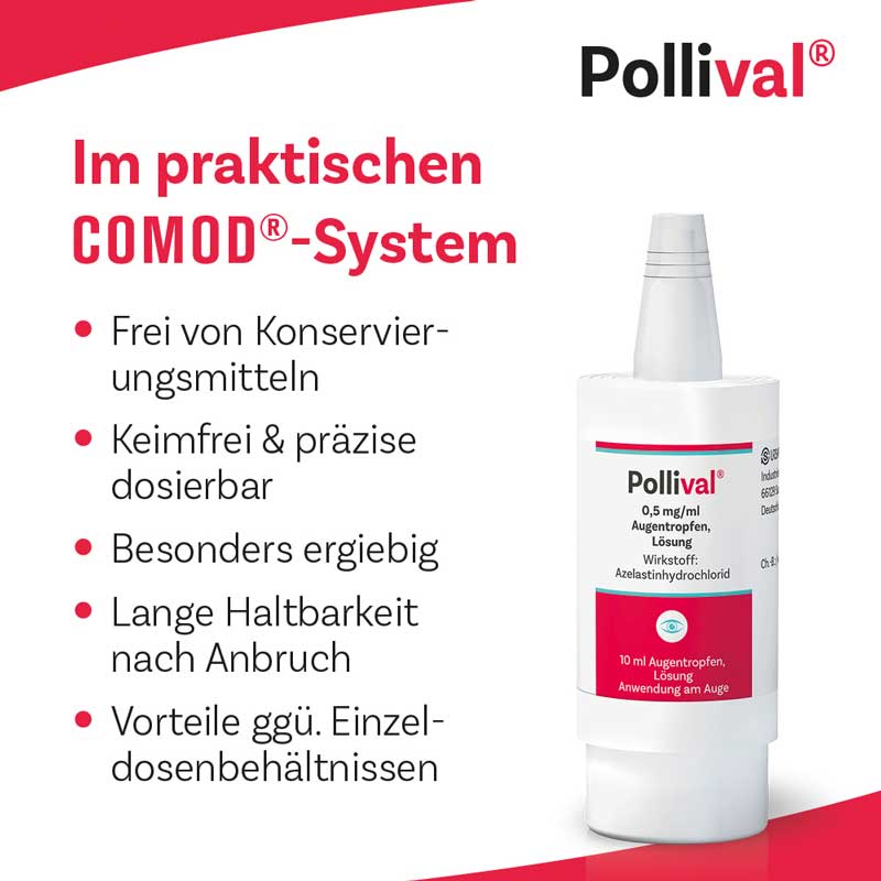 Pollival 0,5 mg/ml Augentropfen, Lösung  10 ml Augentropfen