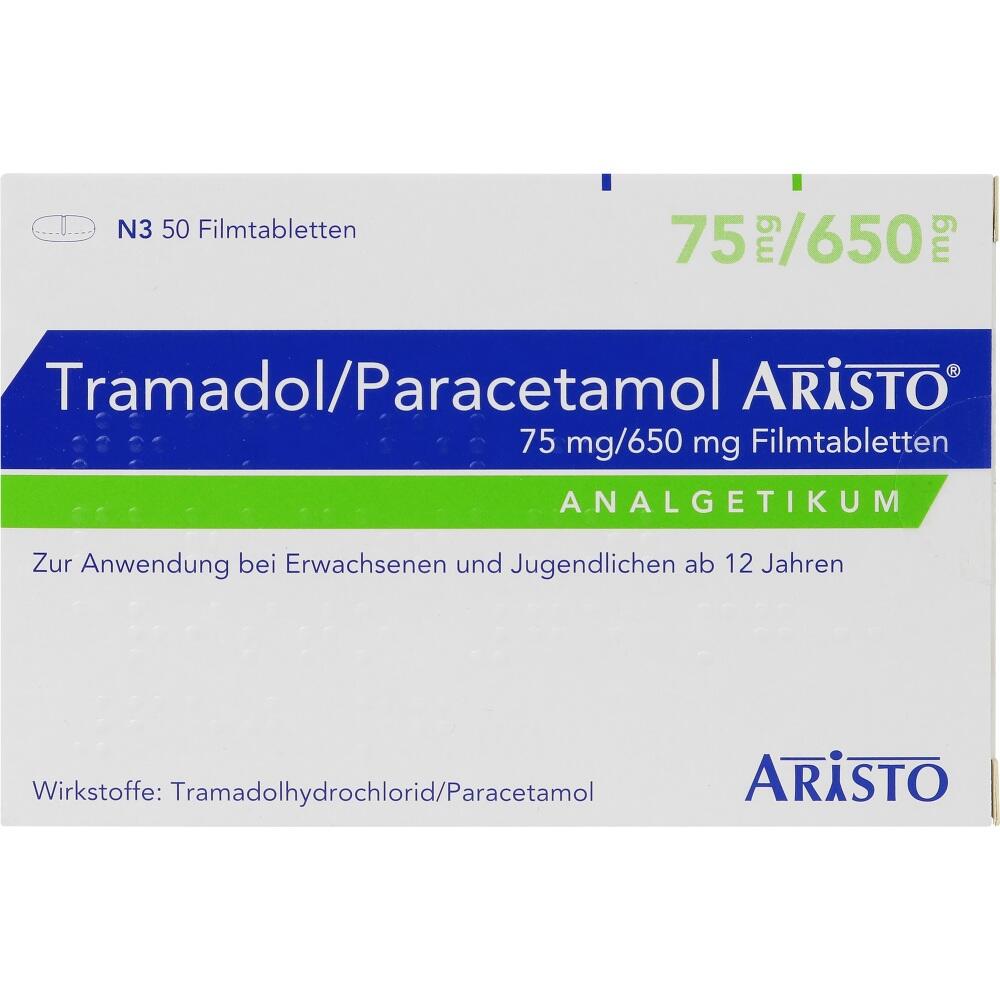 TRAMADOL/Paracetamol Aristo 75mg/650mg Filmtabl. 50 St Filmtabletten