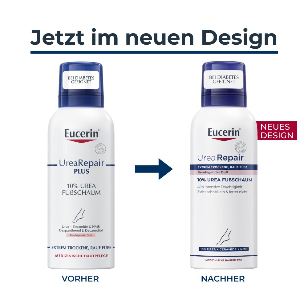 Eucerin UreaRepair PLUS 10% UREA FUßSCHAUM 150 ml Schaum