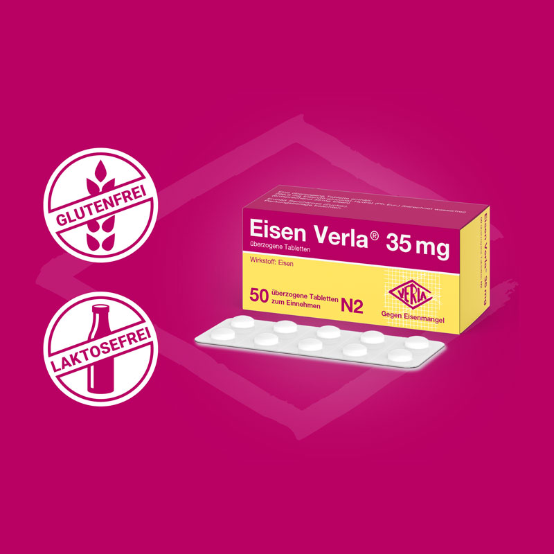 Eisen Verla 35mg 50 St Überzogene Tabletten