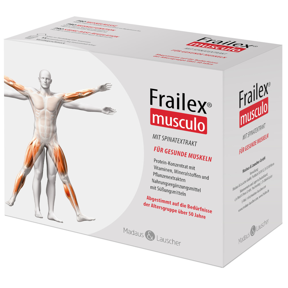 Frailex musculo Pulverbeutel a 28 g Vanille 15 St Pulver zur Herstellung einer Suspension zum Einnehmen