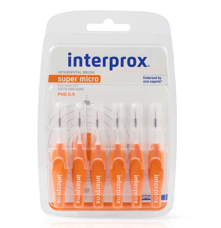 INTERPROX reg super micro orange Interdentalb.Blis 6 St Zahnbürste