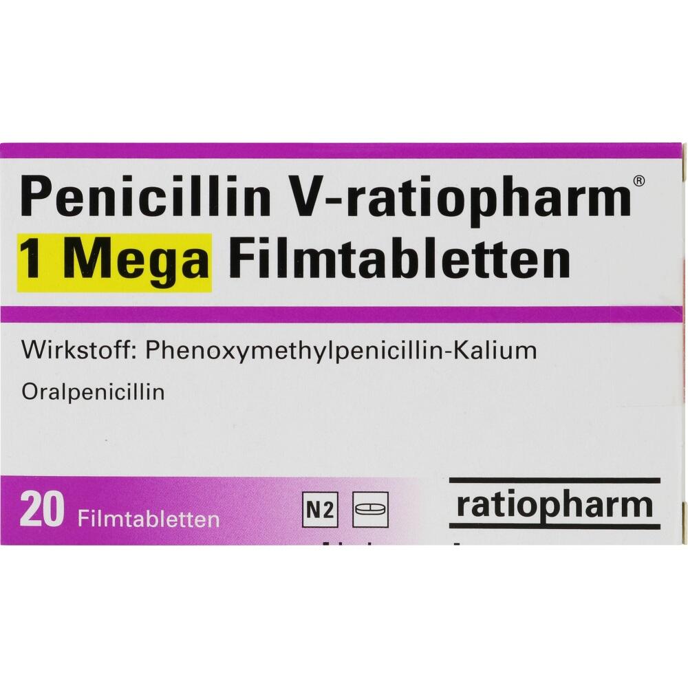 Penicillin V-ratiopharm 1 Mega 20 St Filmtabletten