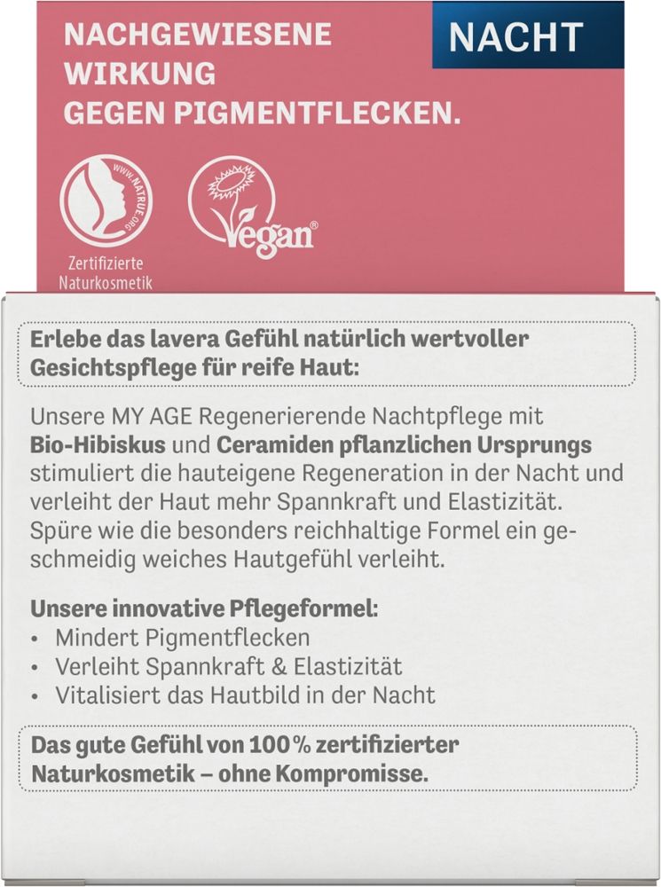 lavera MY AGE REGENERIERENDE NACHTPFLEGE  50 ml Nachtcreme
