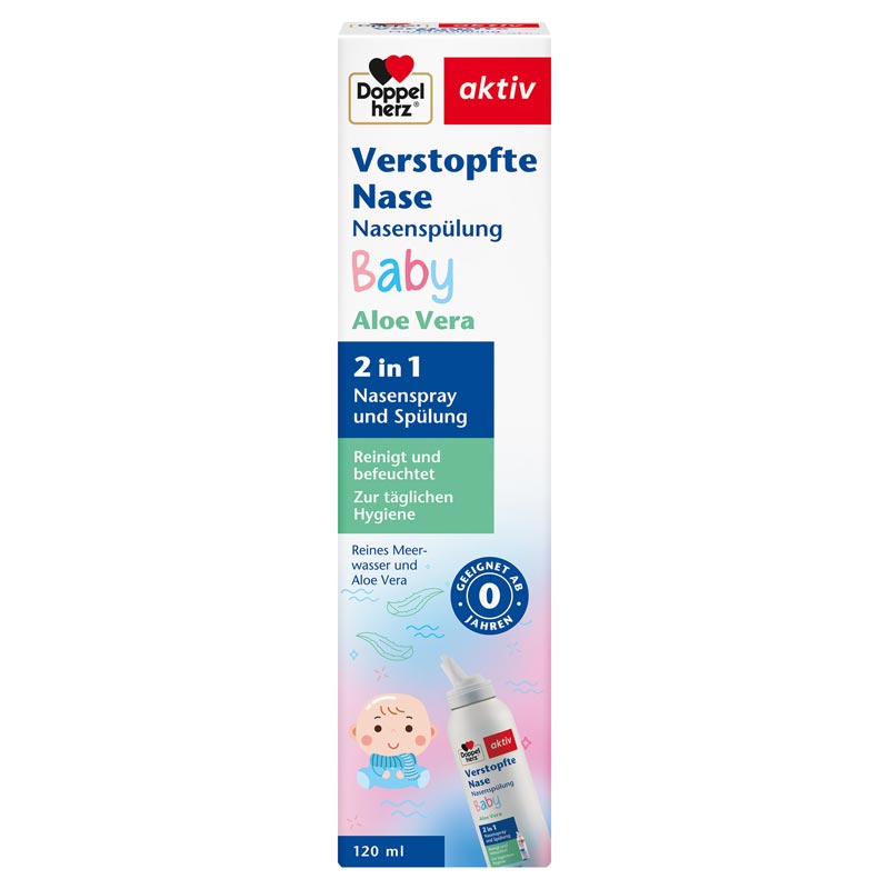 Doppelherz aktiv Verstopfte Nase Nasenspülung Baby 120 ml Spüllösung