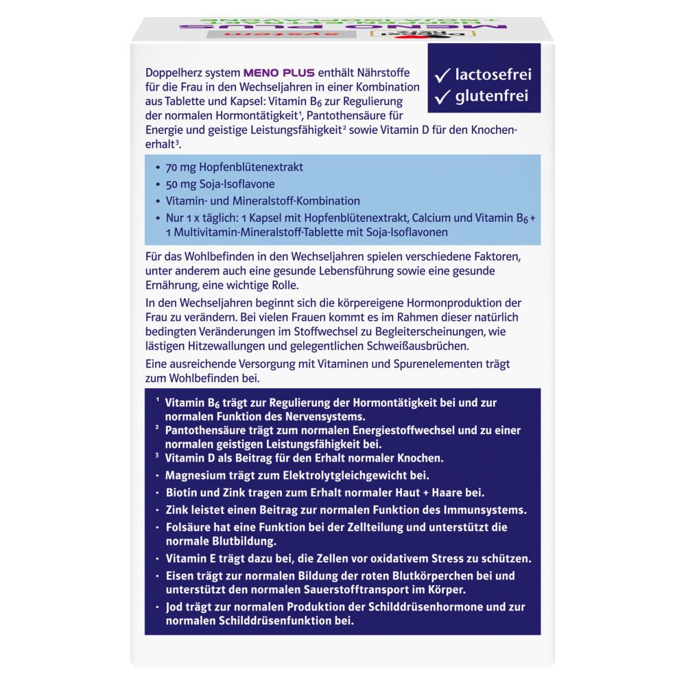 Doppelherz system MENO PLUS  60 St Kombipackung