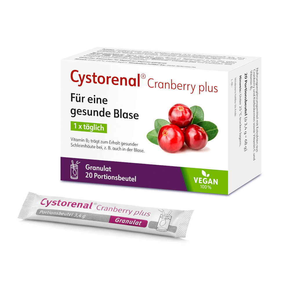 CYSTORENAL Cranberry plus 20 St Granulat