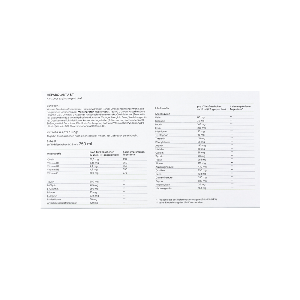 HEPABOLAN A&T  30X25 ml Trinkampullen