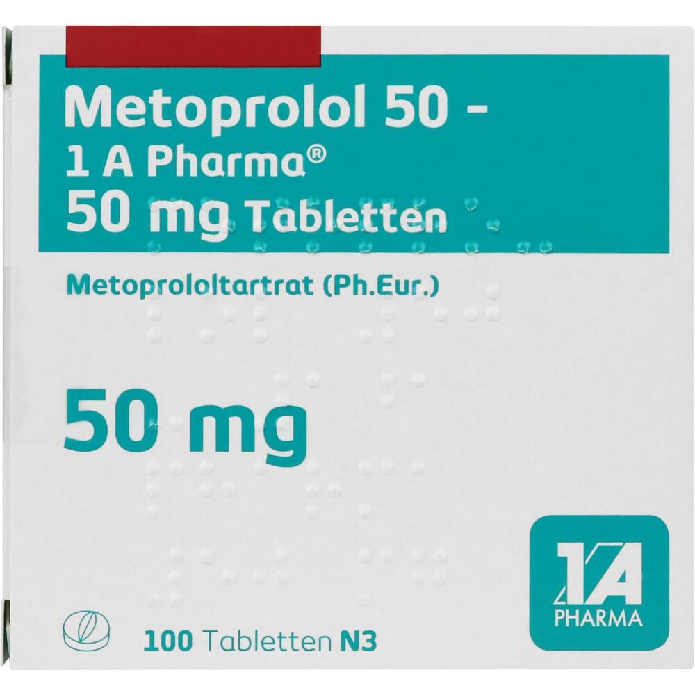 Metoprolol 50-1 A Pharma 100 St Tabletten