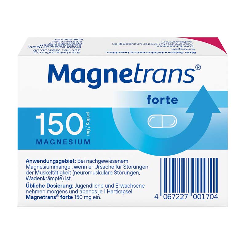 Magnetrans forte 150 mg Hartkapseln 20 St Hartkapseln