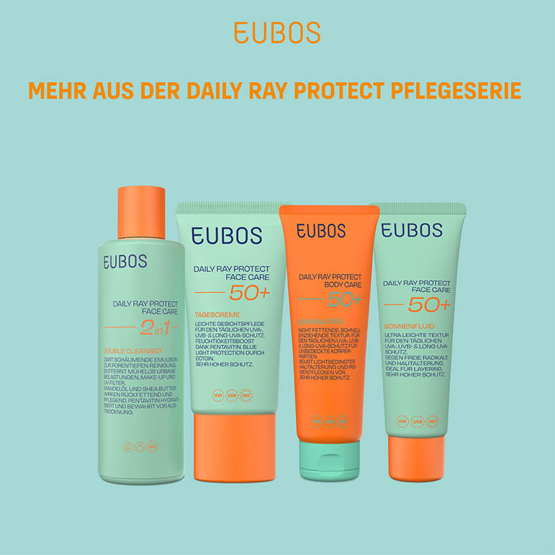 EUBOS DAILY RAY PROTECT FACE CARE 2in1 200 ml Milch
