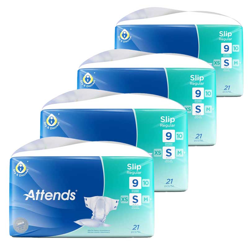 ATTENDS Slip Regular 9 small Box 4X21 St