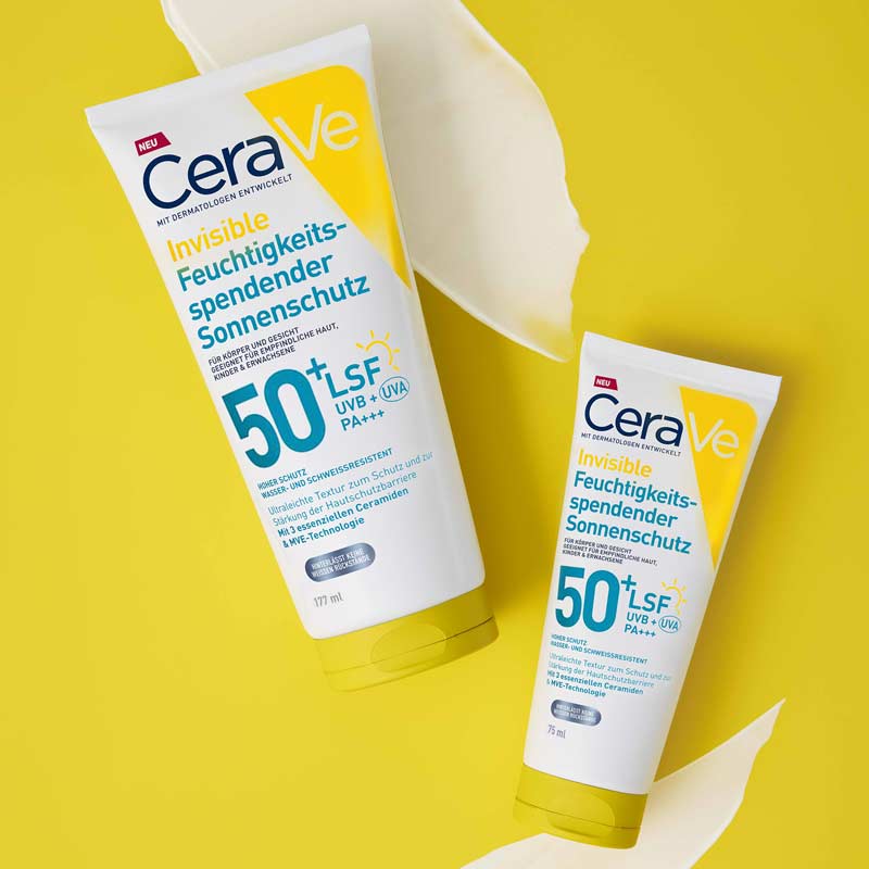 CeraVe Invisible Feuchtigkeitsspendender Sonnenschutz LSF 50+ 177 ml Lotion