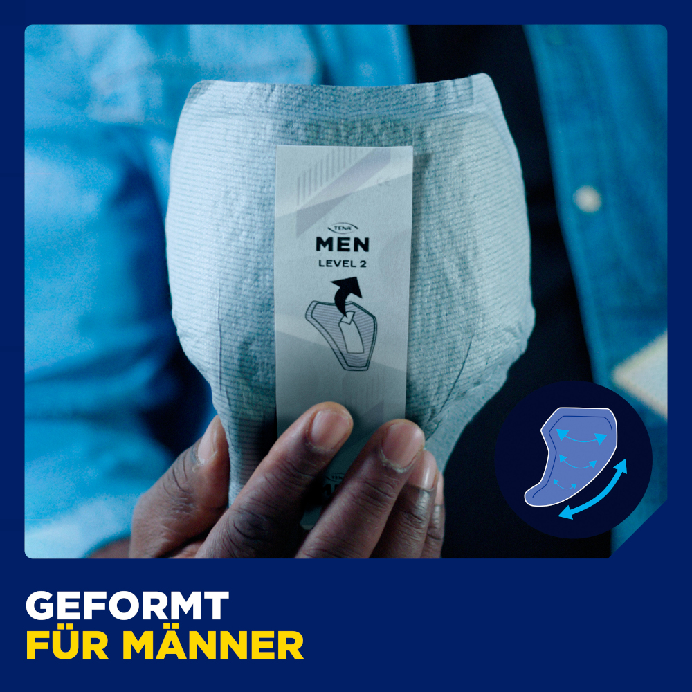 TENA MEN ACTIVE FIT LEVEL 1 Absorbent Protector 24 St