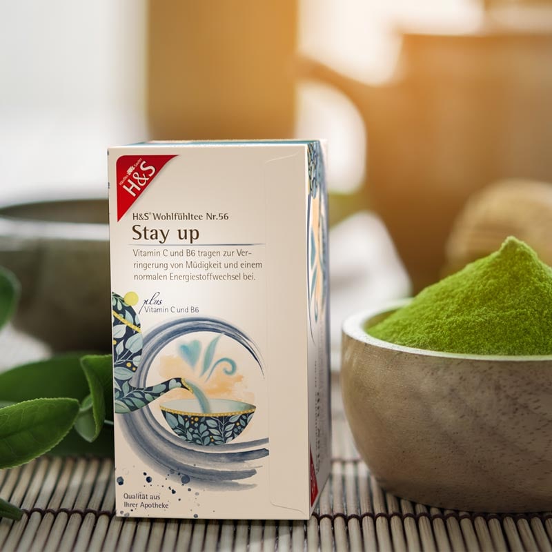 H&S Wohlfühltee Stay up mit Vitamin C und B6 20X1.5 g Filterbeutel