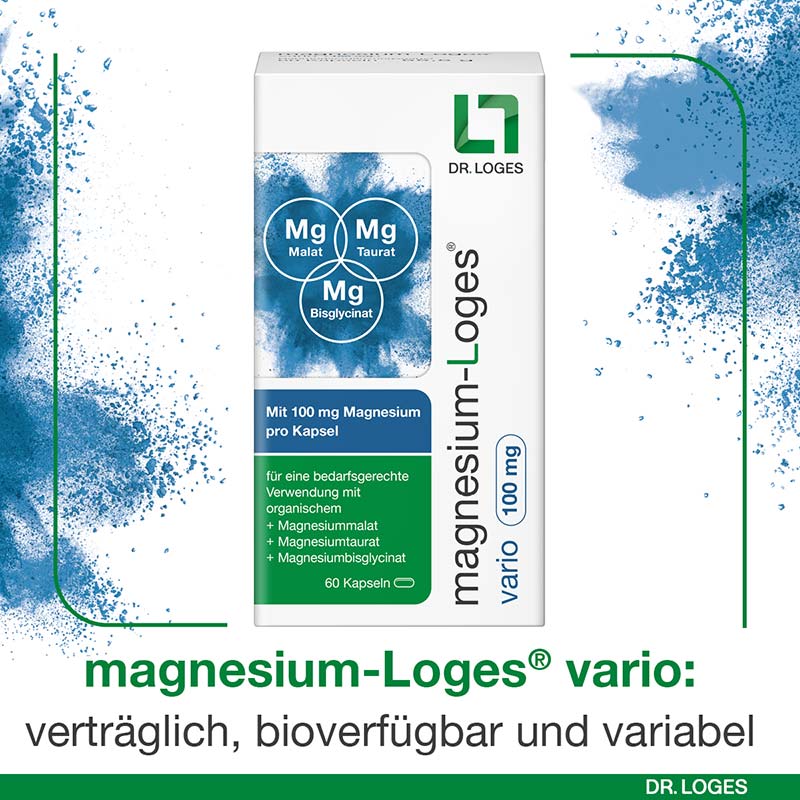 magnesium-Loges vario 100mg 60 St Kapseln