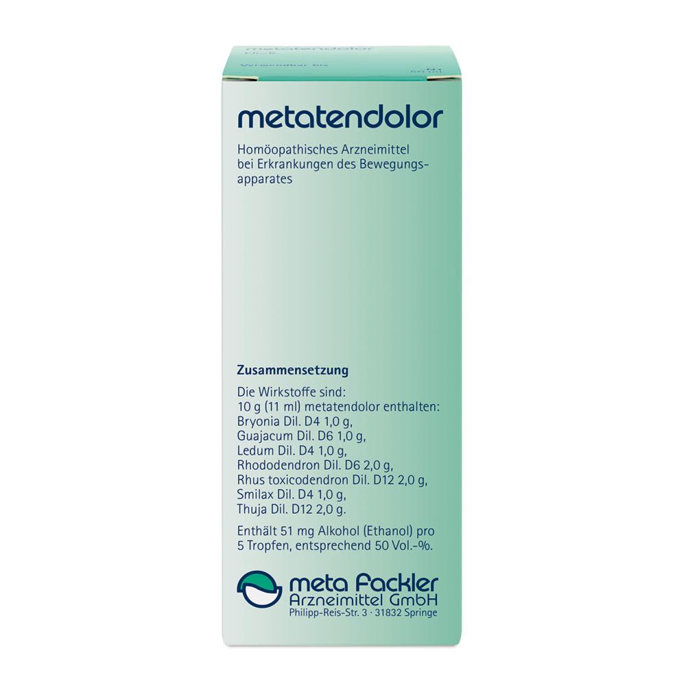 METATENDOLOR Tropfen zum Einnehmen 50 ml Mischung