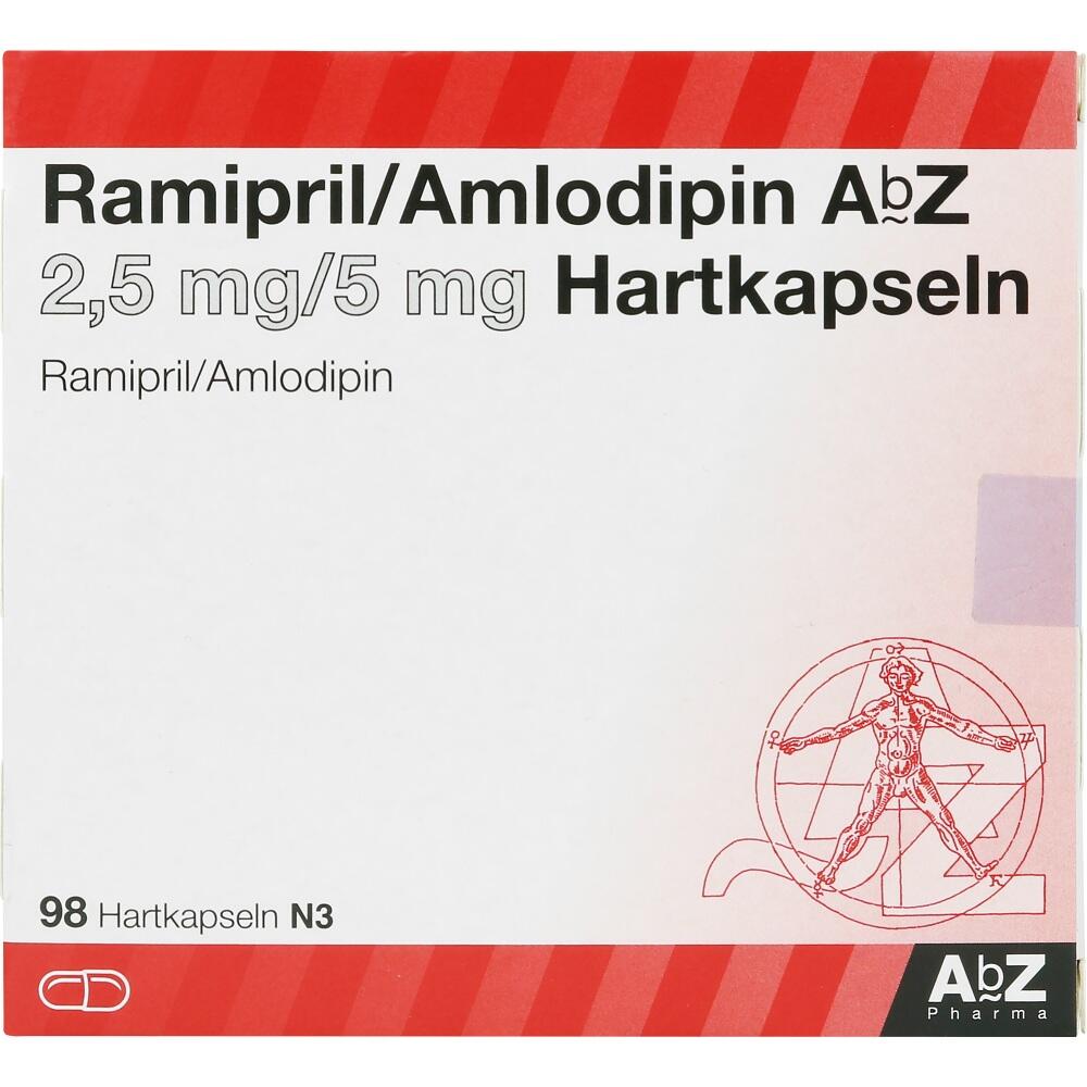 Ramipril / Amlodipin AbZ 2,5 mg / 5 mg  98 St Hartkapseln