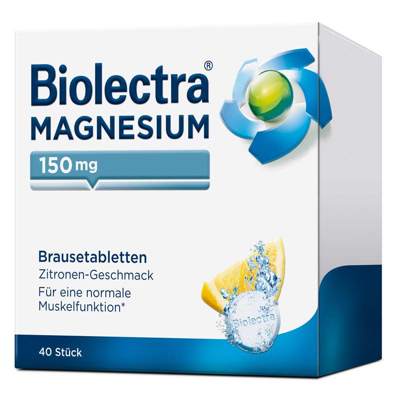 Biolectra MAGNESIUM 150mg Zitrone 40 St Brausetabletten