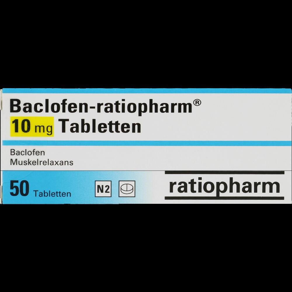 BACLOFEN ratiopharm 10 mg Tabletten 50 St Tabletten