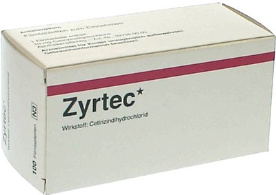 Zyrtec 10mg 100 St Filmtabletten